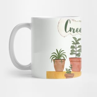 Green power pots Mug